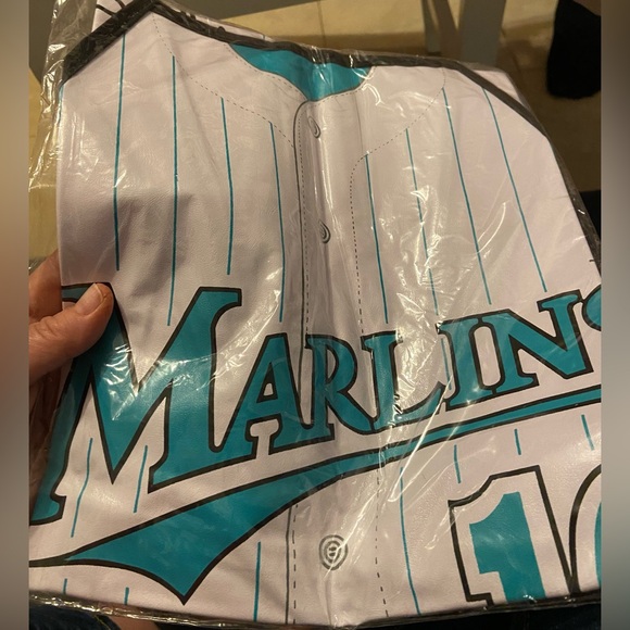 Florida Marlins Vintage~Gary Sheffield-Compliments Of The Chef Vinyl Apron-NEW - Picture 2 of 2